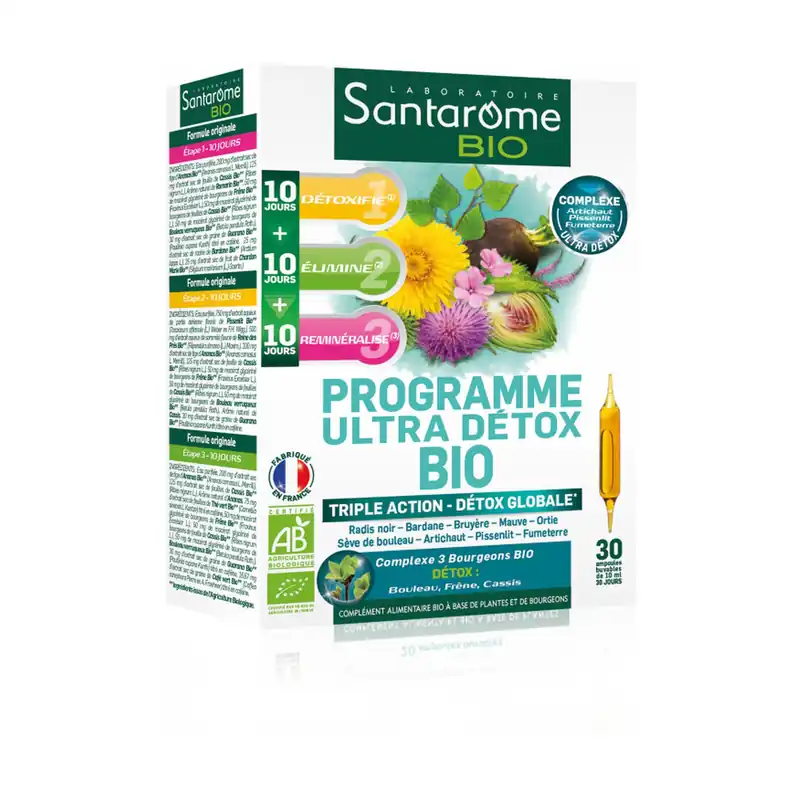 Ultra Detox Bio program 30 ampoules Santarome Super Sale