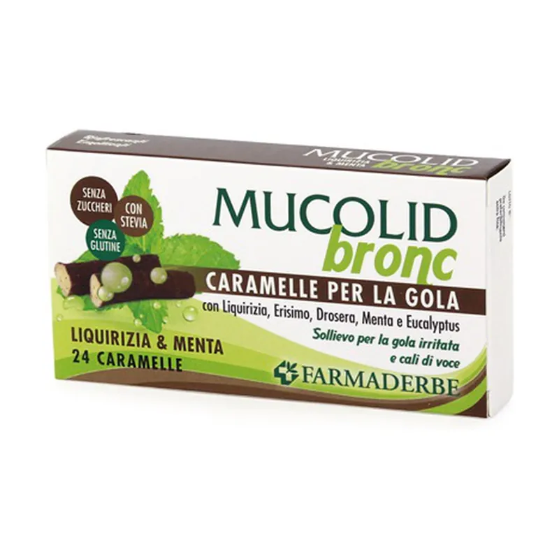 Next Day Delivery MUCOLID BRONC MINT / LIQUIR 70G 24 units Farmaderbe