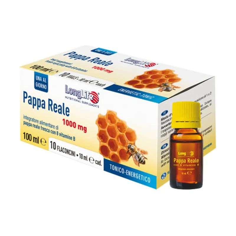Royal Jelly 1000mg with 8 B vitamins 10 vials of 1000mg Longlife Low Price