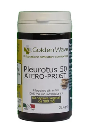Pleurotus 50 Atero-prost 60 vegetable capsules of 390mg Golden Wave Professional Grade