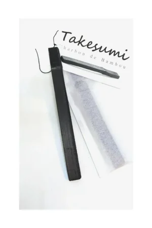 1 Bamboo charcoal stick - Japan (2x15cm) 1 unit Takesumi Next Day Delivery