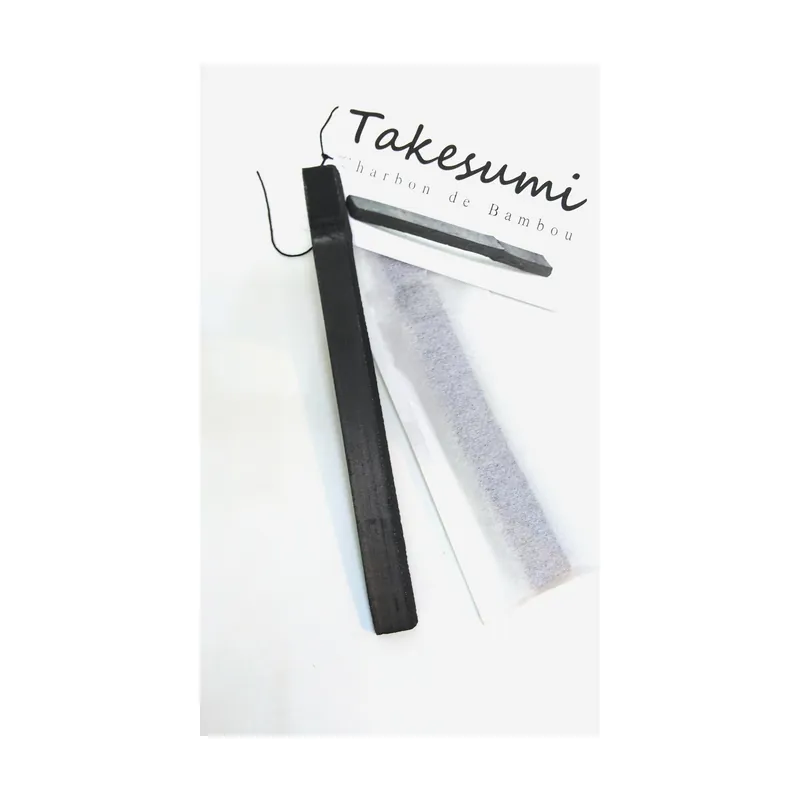1 Bamboo charcoal stick - Japan (2x15cm) 1 unit Takesumi Next Day Delivery