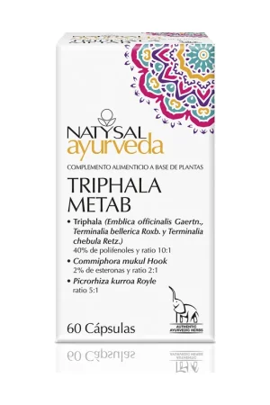 Best Seller Triphala Metab Ayurveda 60 capsules Natysal