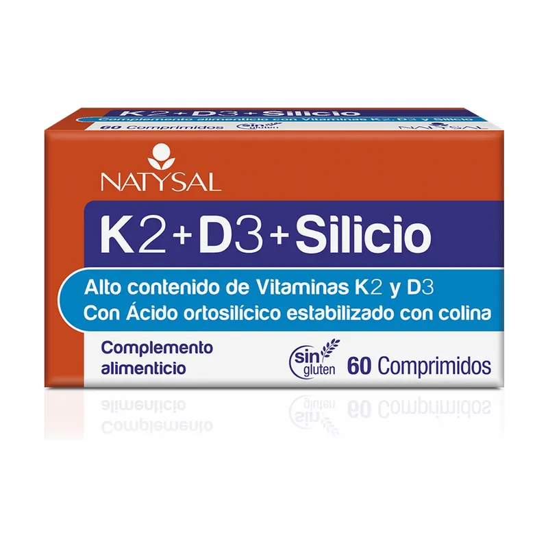 K2 + D3 + Silicon 60 tablets Natysal Same Day Shipping