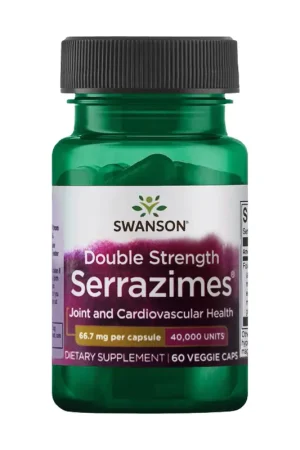 Ultra Optimum Serrazimes 40000 units 60 vegetable capsules Swanson Hot Deal