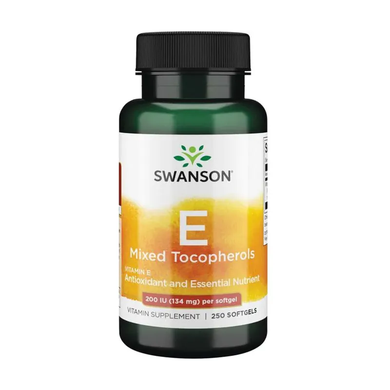 Vitamin E Mixed Tocopherols 200 IU 250 softgels of 134mg Swanson Low Price