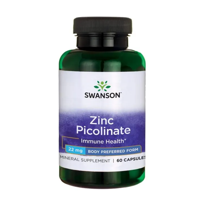 Zinc Picolinate Body Preferred Form 60 capsules of 22mg Swanson Grab Now