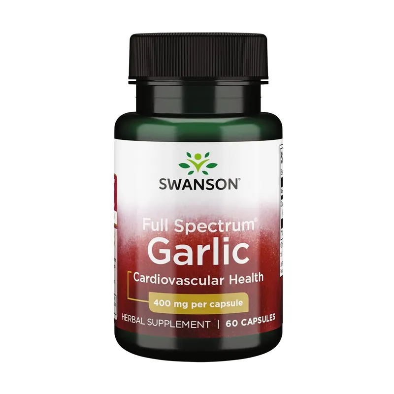 Secure Checkout Premium full spectrum garlic 400mg 60 capsules of 400mg Swanson