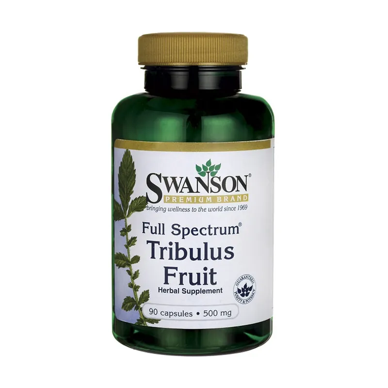 Premium full spectrum tribulus fruit 500mg 90 capsules of 500mg Swanson Popular