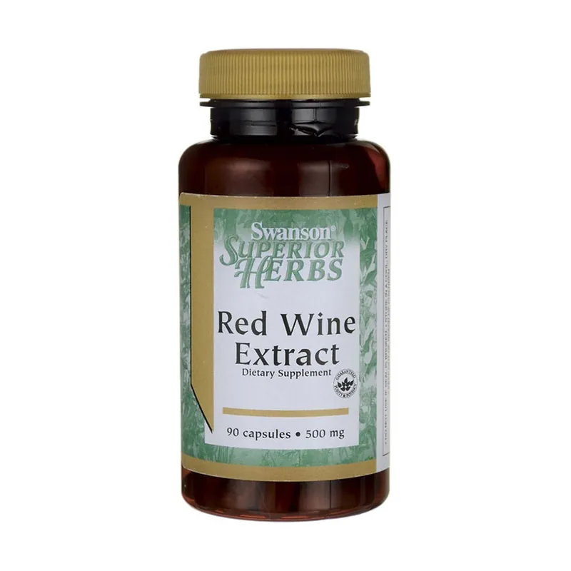 Certified Superior herbs red wine extract - standardized 500 mg 90 capsules of 500mg Swanson