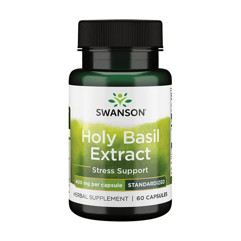 Superior herbs holy basil extract - standardized 400mg 60 capsules of 400mg Swanson Don't Miss Out