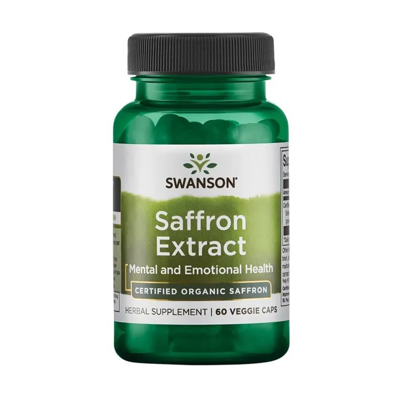 Grab Now Superior herbs saffron extract - certified organic saffron 30 mg 60 vegetable capsules of 30mg Swanson