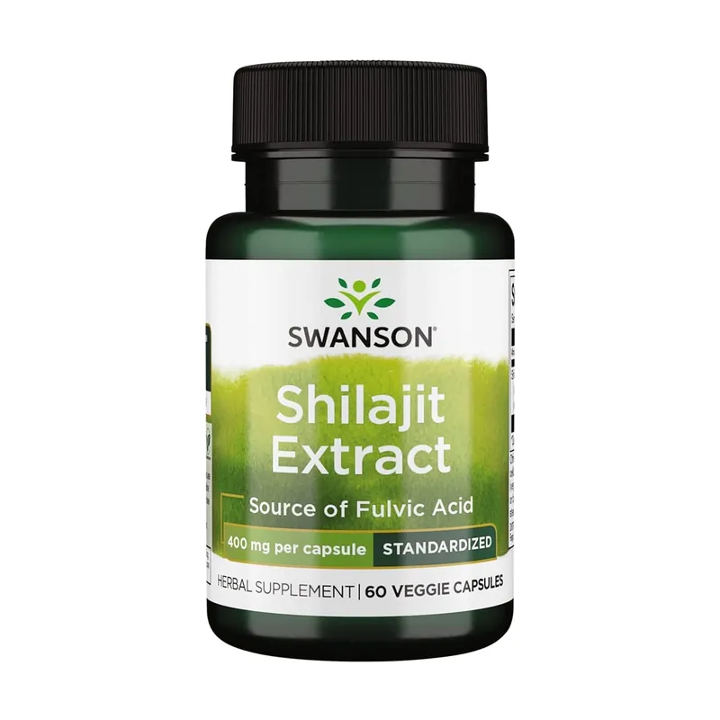 Superior herbs shilajit extract - standardized 400mg 60 vegetable capsules of 400mg Swanson Last Chance