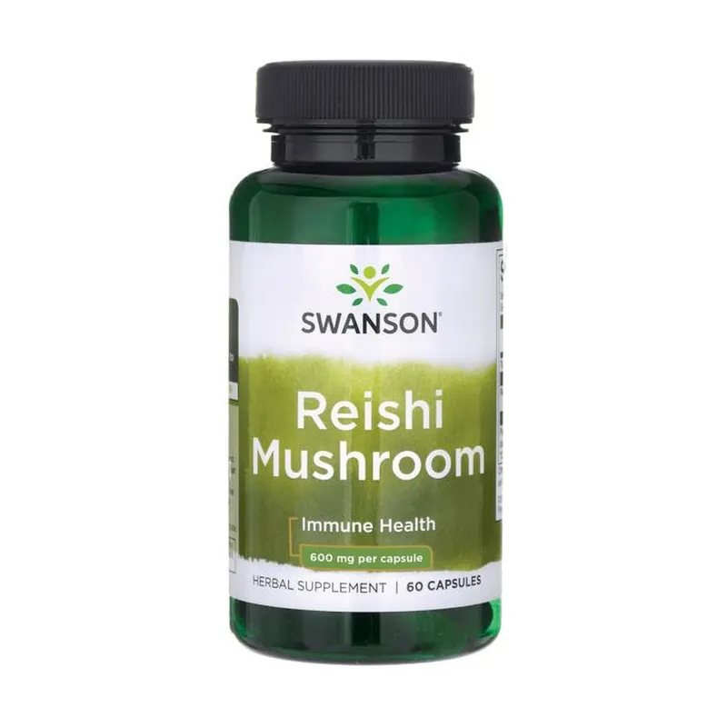 Today Only Premium reishi mushroom 600 mg 60 capsules of 600mg Swanson