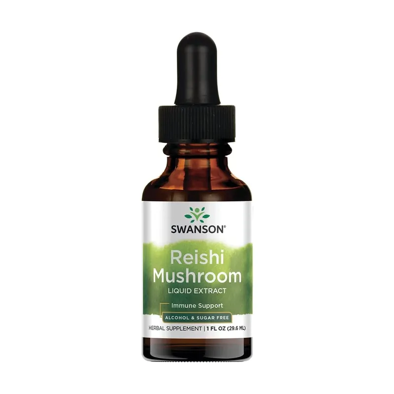 Premium reishi mushroom liquid extract - alcohol & sugar free 29.6 ml Swanson Holiday Sale
