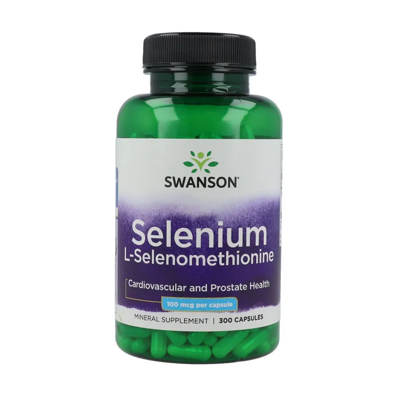 Premium selenium l-selenomethionine 100 mcg 300 capsules of 100μg Swanson Seasonal Sale