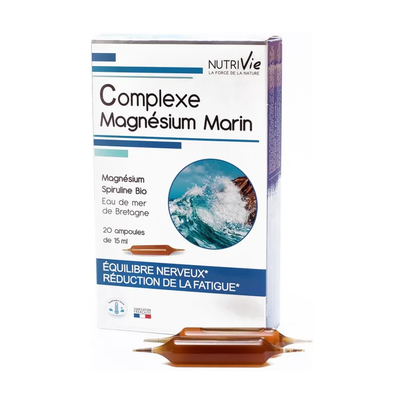 Marine magnesium complex 20 ampoules of 15ml Nutrivie Next Day Delivery