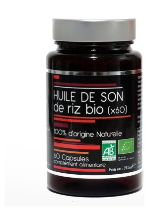 While Supplies Last Organic rice bran oil 60 capsules Nutrivie