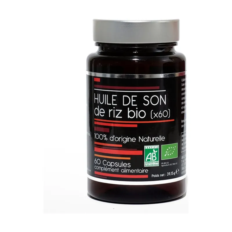 While Supplies Last Organic rice bran oil 60 capsules Nutrivie