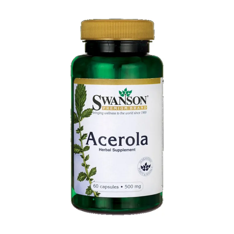 Premium acerola 500 mg 60 capsules of 500mg Swanson Best Seller