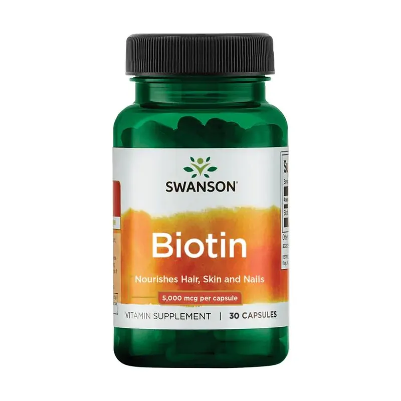 Premium biotin 5000 mcg 30 capsules of 5000μg Swanson Buy Direct