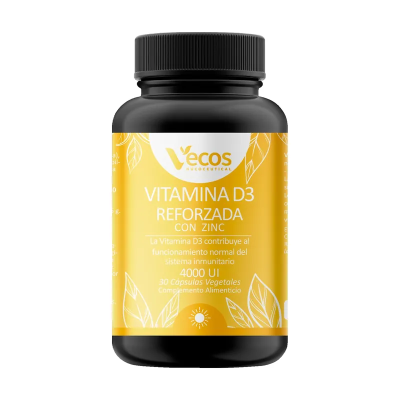 Place Order Vitamin D3 4000 IU Reinforced With Zinc 30 capsules Vecos