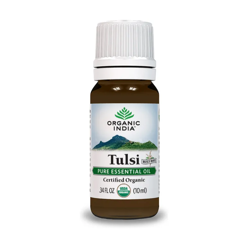 Clearance Tulsi Essential Oil 10 ml of essential oil Organic India