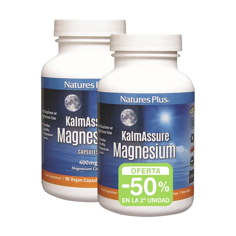 Authentic Kalmassure Magnesium Pack 2x90 capsules Natures Plus