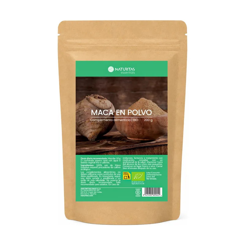 Organic maca powder 200 g Essentials Latest