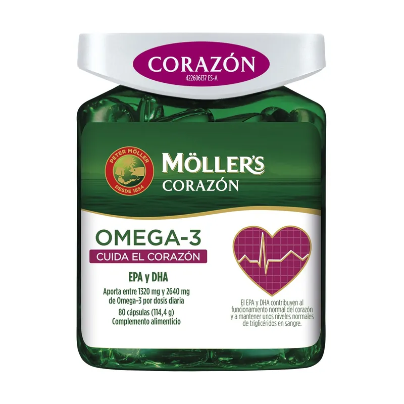 Place Order Möller‘s Heart Capsules 80 capsules Möller‘s