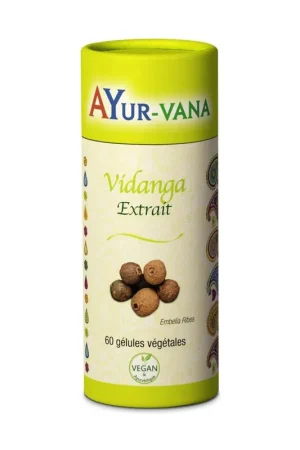 Vidanga extract 60 vegetable capsules of 335mg Ayur-Vana Crafted