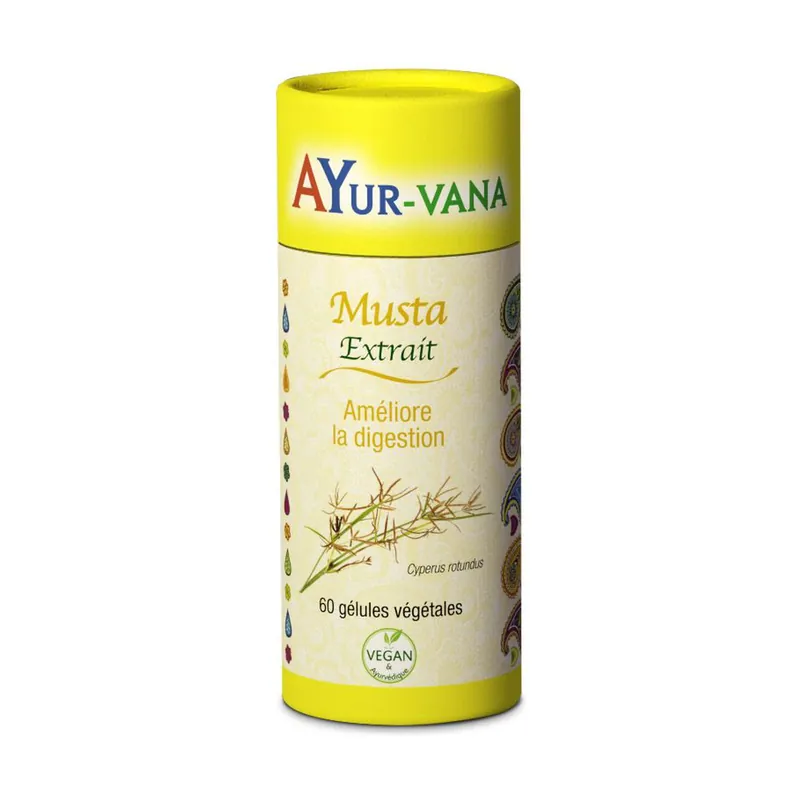 Musta 60 capsules of 335mg Ayur-Vana Buy Today