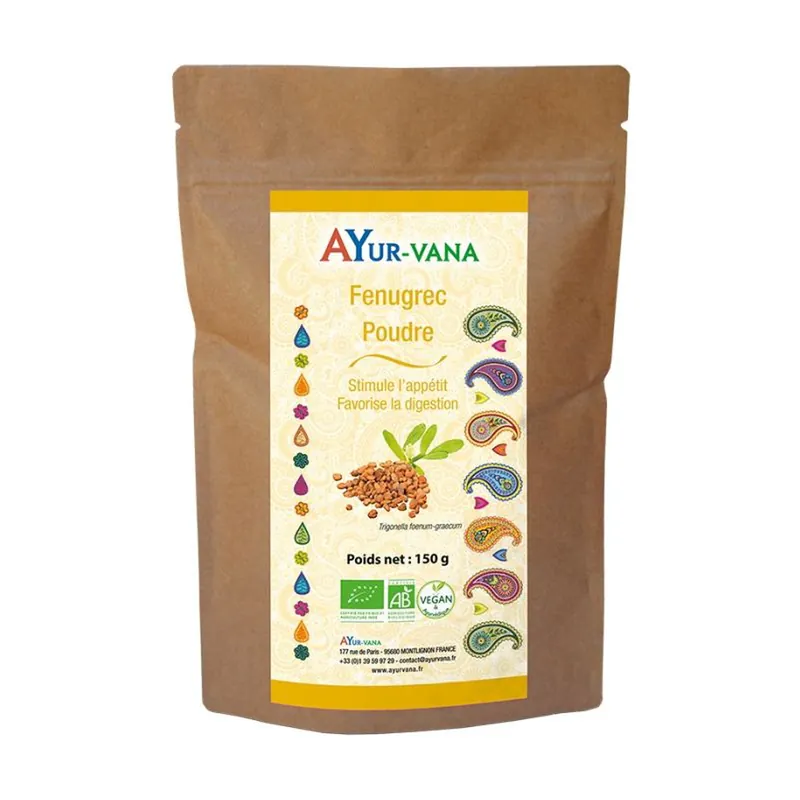 Organic fenugreek 150 g of powder Ayur-Vana Grab Now