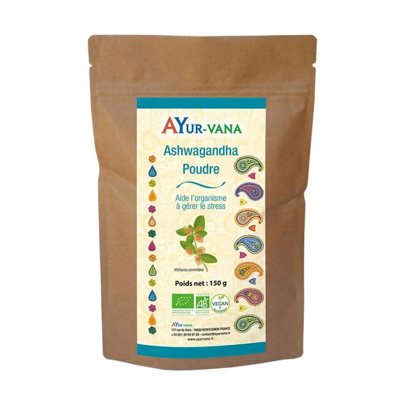Price Cut Organic ashwagandha 150 g of powder Ayur-Vana