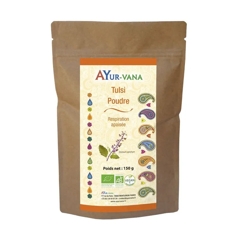 Organic Tulsi 150 g of powder Ayur-Vana Top Rated