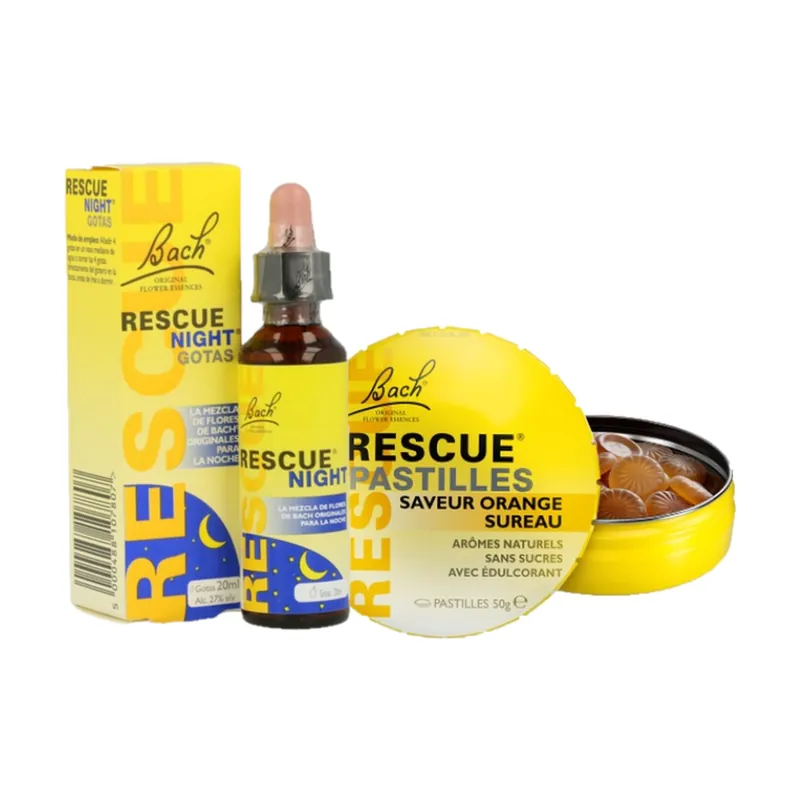 Rescue Night + Box 20 ml dropper bottle + 50 g box Rescue Big Sale