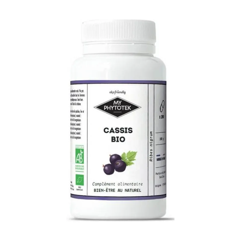 Organic blackcurrant 200 capsules of 300mg My Cosmetik Top Rated