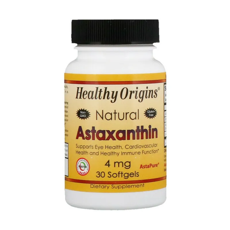 Order Now Natural Astaxanthin 30 capsules Healthy Origins