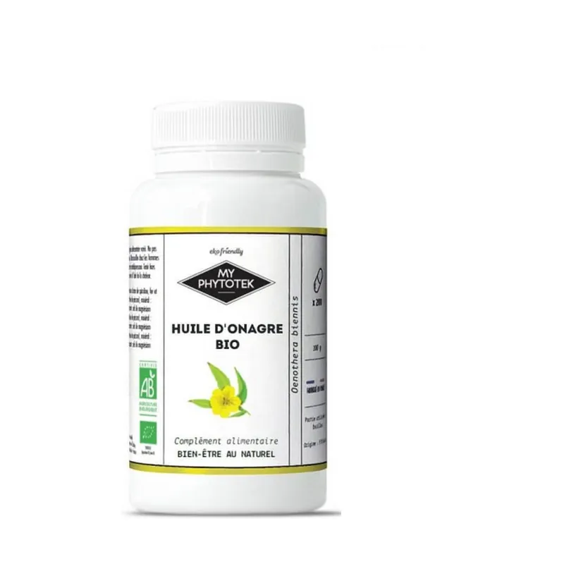 One Day Deal Evening primrose in organic capsule 120 capsules of 500mg My Cosmetik