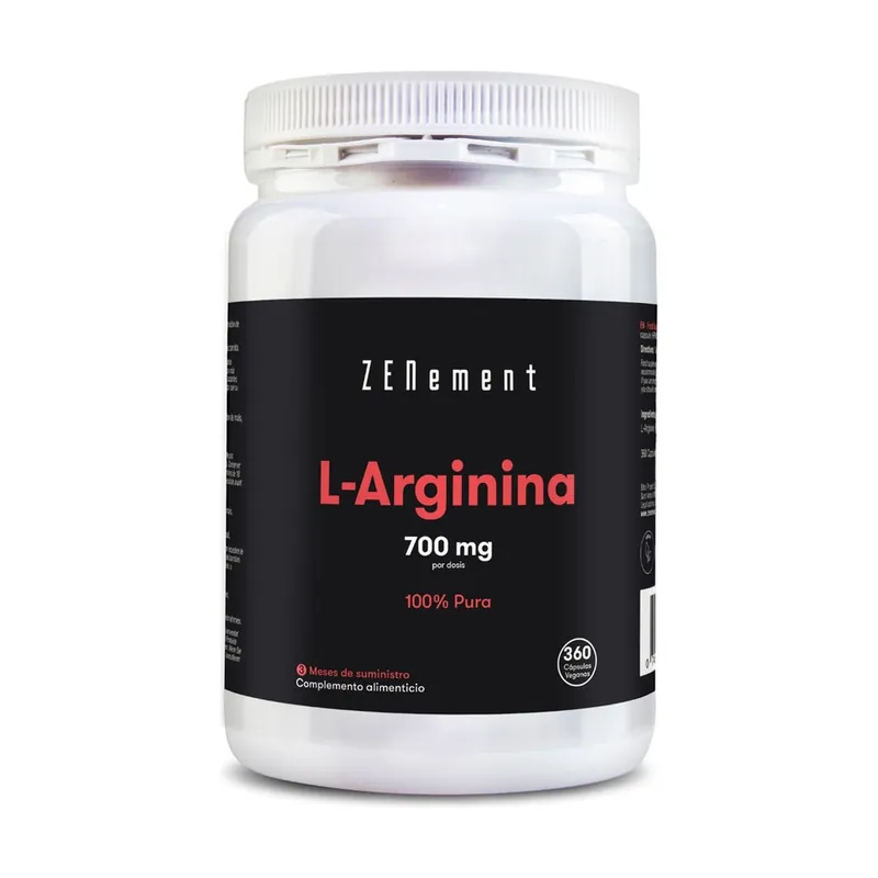 Time-Limited L-Arginine 700 mg 360 capsules of 700mg Zenement