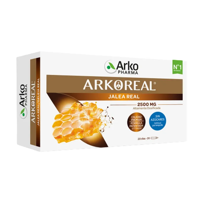 Best Seller Arkoreal Royal Jelly 2500mg sugar-free 20 ampoules Arkopharma