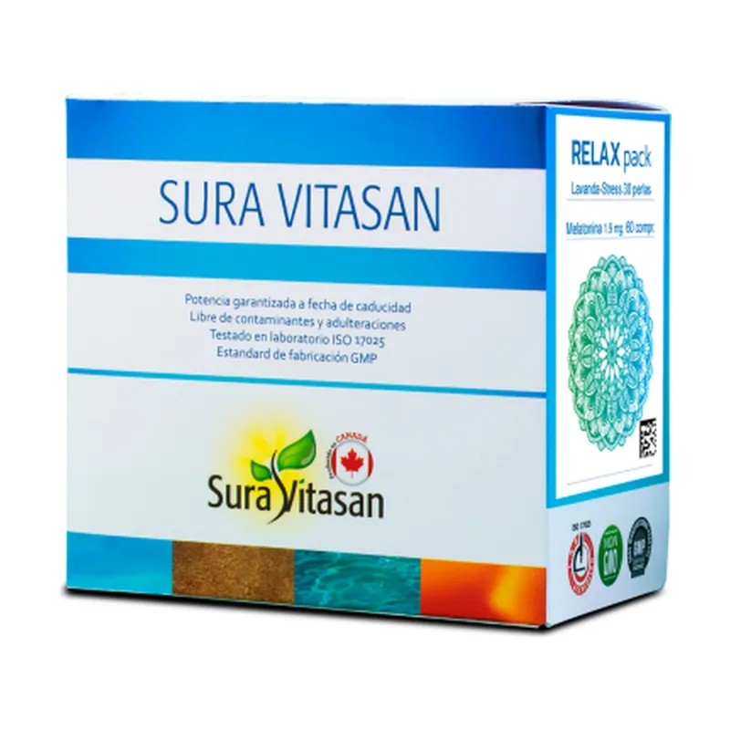 Relax Pack Lavender-Stress 30 pearls + Melatonin 60 tablets Sura Vitasan Top Pick