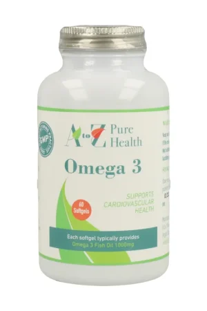 Omega 3 60 capsules A to Z Pure Health Trending