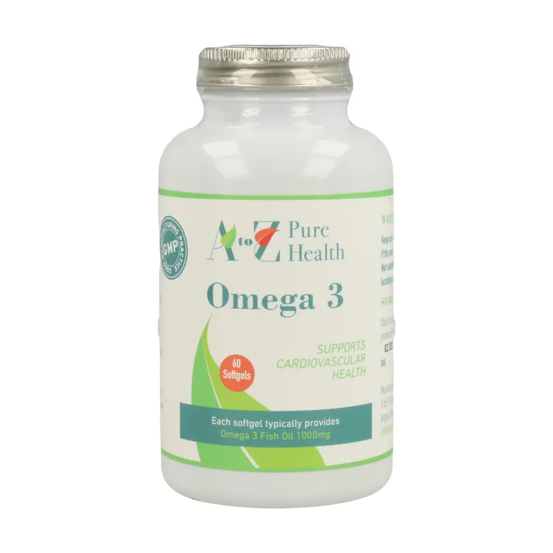 Omega 3 60 capsules A to Z Pure Health Trending