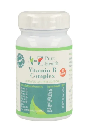 One Day Deal Vitamin B Complex 60 tablets A to Z Pure Health