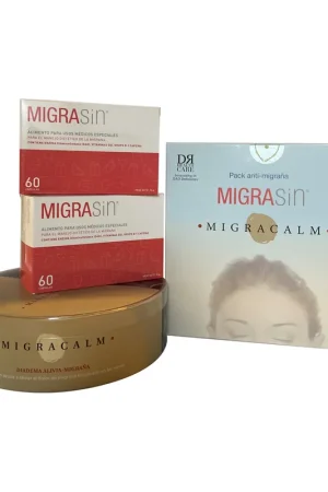 Pack Anti Migraine Migrasin 2uds + Gift Migracalm Migrasin 2 units + Migracalm DR Healthcare Certified