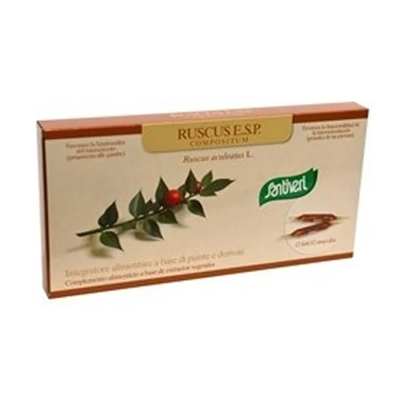 Ruscus aculeatus 12 ampoules Santiveri Special Offer