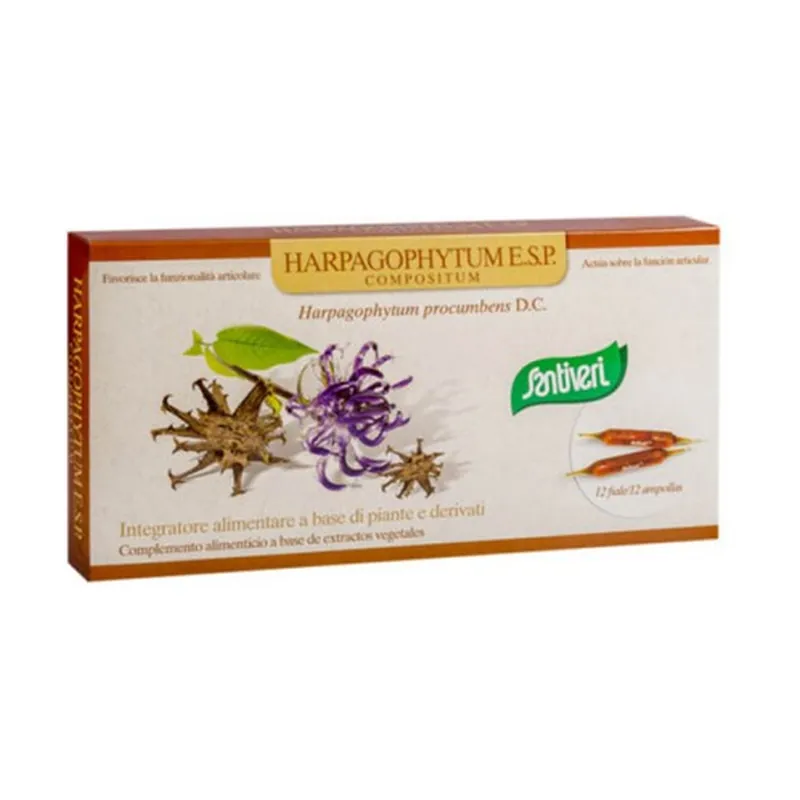 New Release Harpagophytum 12 ampoules Santiveri