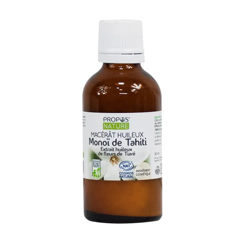 High Quality Tahitian Monoi Oily Macerate 50 ml of oil Propos Nature