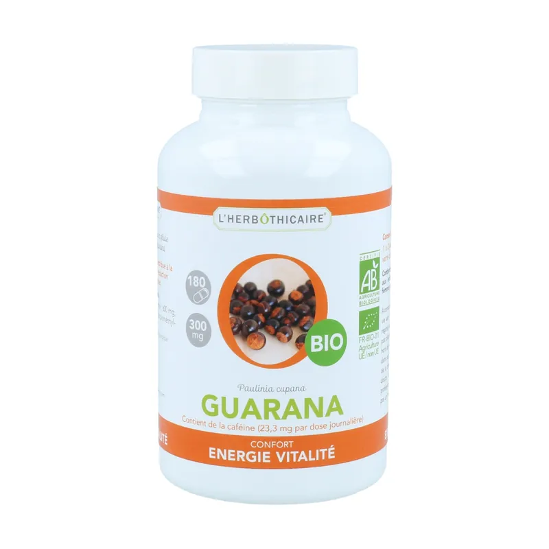 Guarana Bio 180 capsules L‘Herbothicaire Top Pick